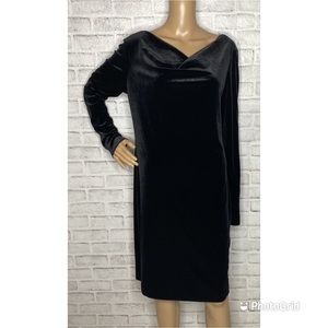 NWT Annette Gortz Lotus black velvet dress